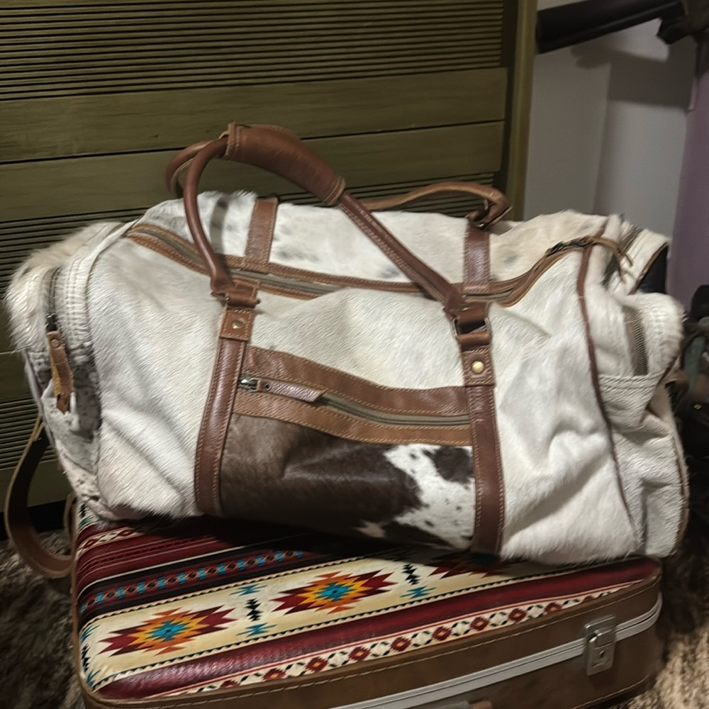 Myra cowhide duffle bag